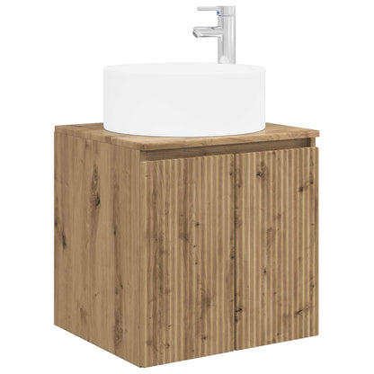 Set di Armadi da Bagno 4 pz Rovere Artigianale | homemem39