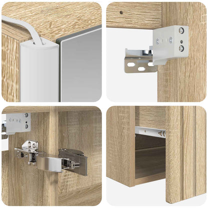 Set di Armadi da Bagno 5 pz Rovere Sonoma Legno ingegnerizzato | homemem39