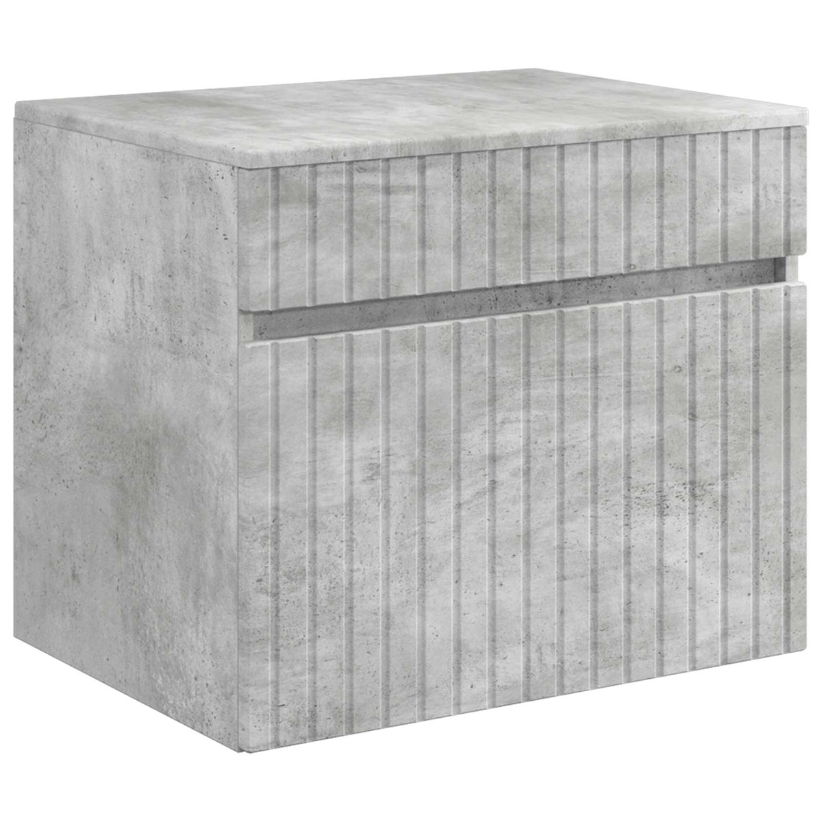 Set di Armadi da Bagno 5 pz Grigio Cemento Legno ingegnerizzato | homemem39
