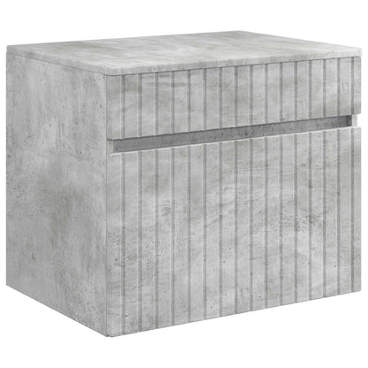 Set di Armadi da Bagno 5 pz Grigio Cemento Legno ingegnerizzato | homemem39