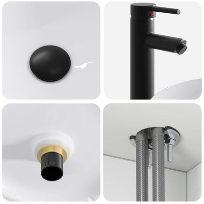 Set di Armadi da Bagno 5 pz Bianco Legno ingegnerizzato | homemem39