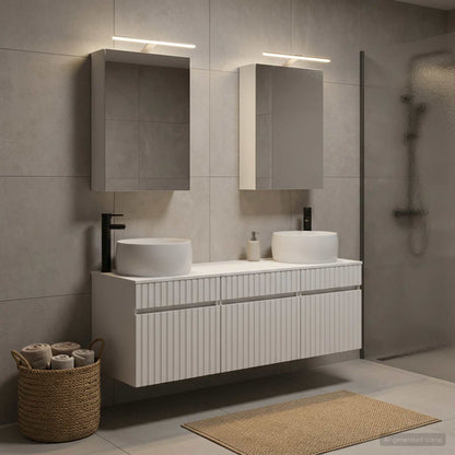 Set di Armadi da Bagno 5 pz Bianco Legno ingegnerizzato | homemem39