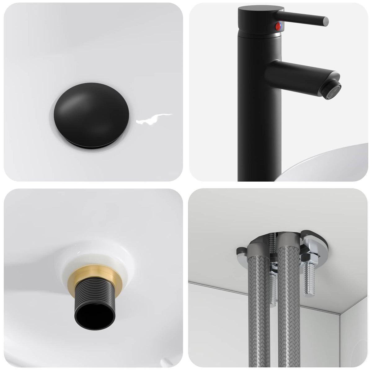 Set di Armadi da Bagno 5 pz Bianco Legno ingegnerizzato | homemem39