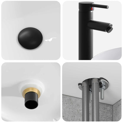 Set di Armadi da Bagno 4 pz Grigio Cemento Legno ingegnerizzato | homemem39