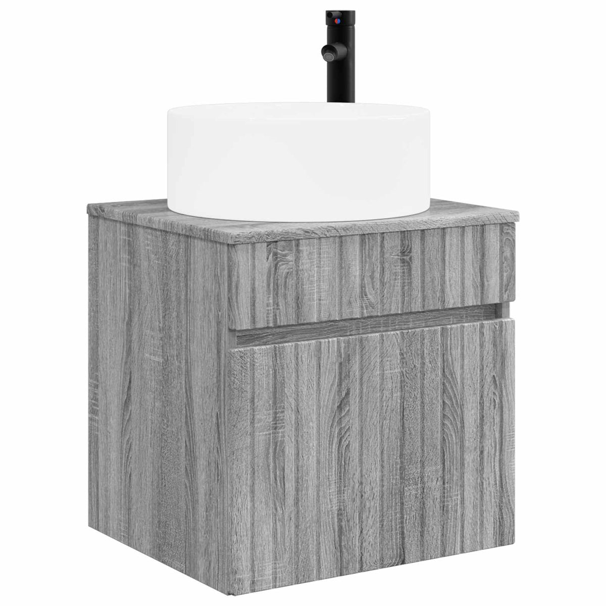 Set di Armadi da Bagno 4 pz Sonoma grigio Legno ingegnerizzato | homemem39