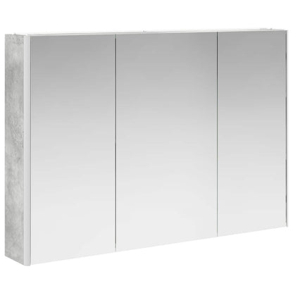 Set di mobili per il bagno 4 pz Grigio Cemento | homemem39