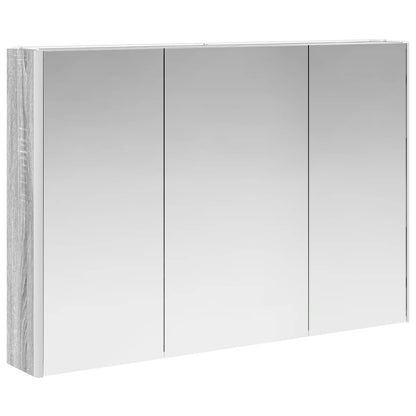 Set di mobili per il bagno 4 pz Sonoma grigio | homemem39