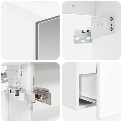 Set di mobili per il bagno 5 pz Bianco | homemem39