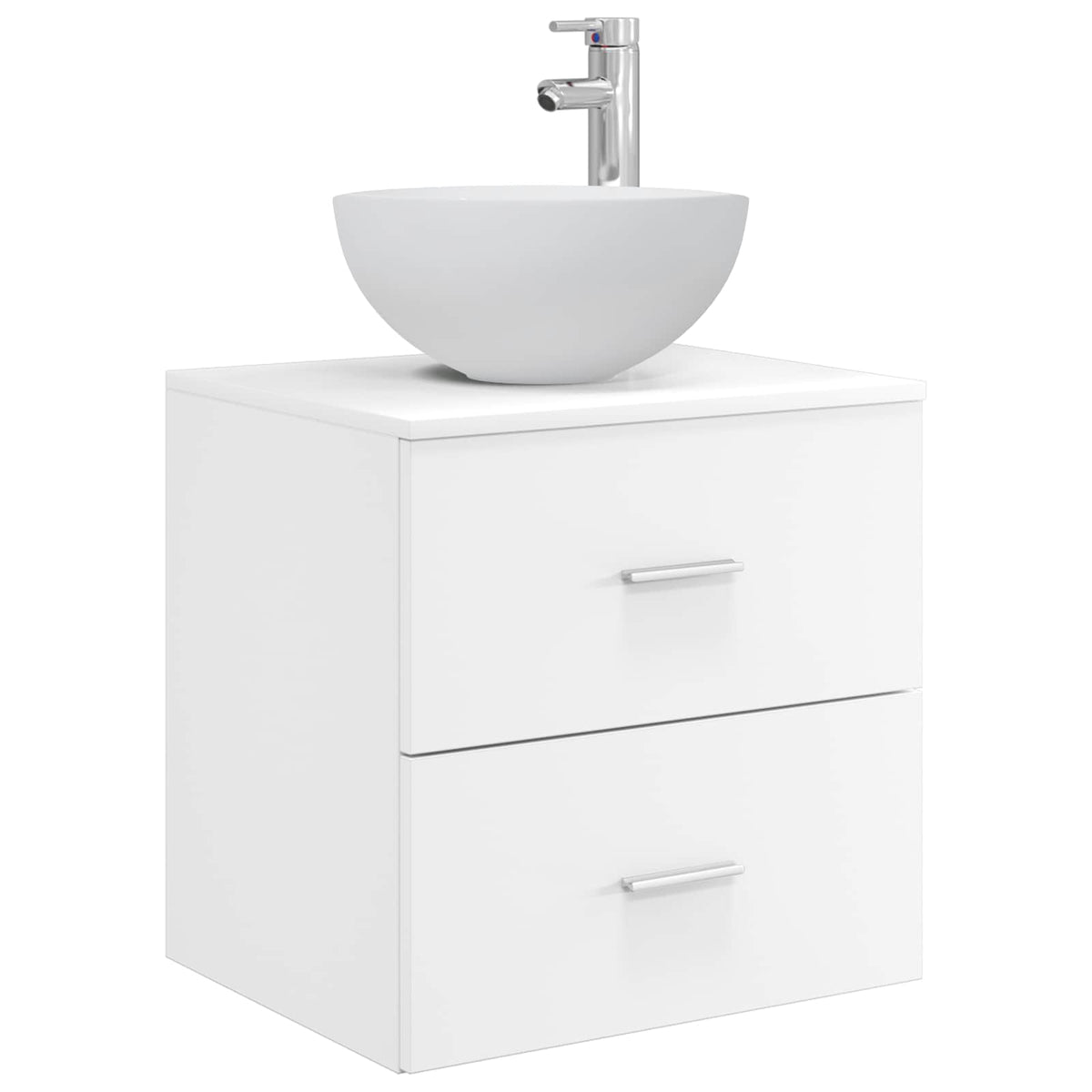 Set di mobili per il bagno 5 pz Bianco | homemem39