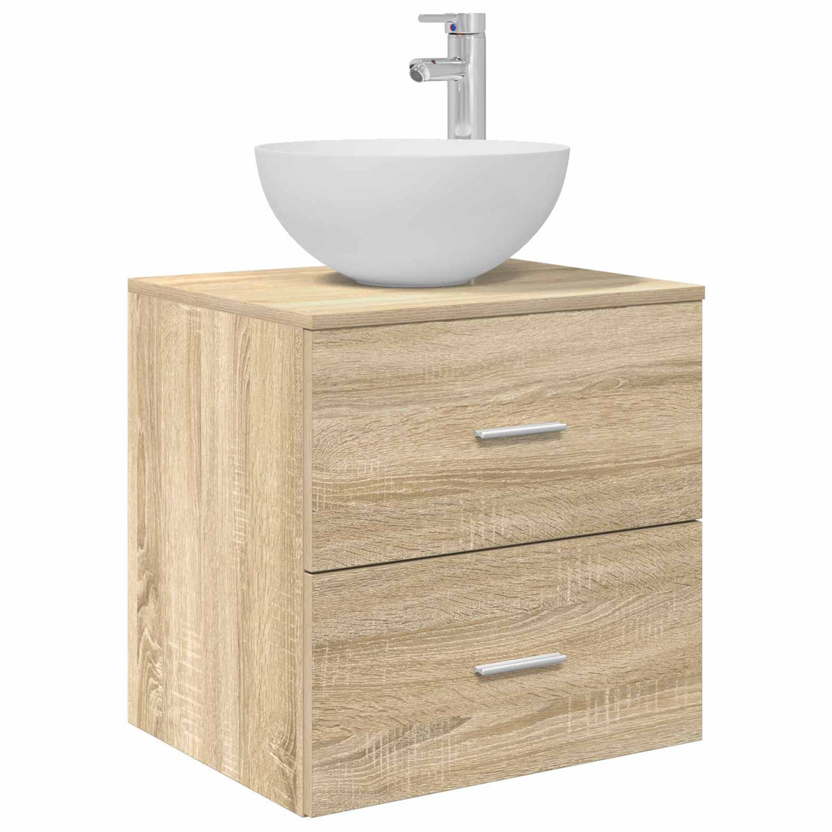 Set di mobili per il bagno 4 pz Rovere Sonoma | homemem39