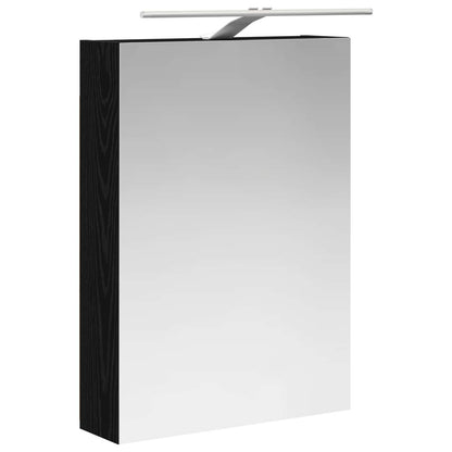 Set di mobili per il bagno 5 pz Rovere Nero | homemem39