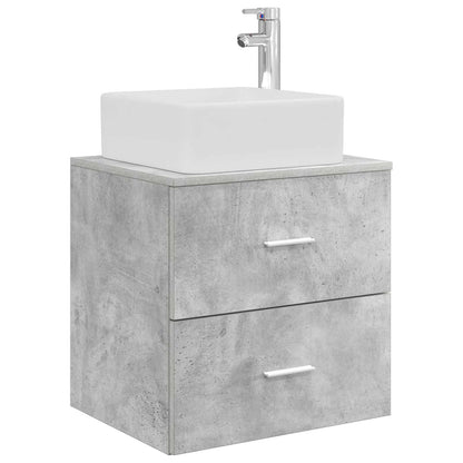 Set di mobili per il bagno 5 pz Grigio Cemento | homemem39