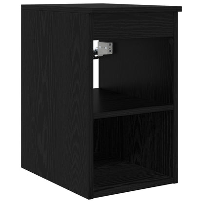 Set di mobili per il bagno 5 pz Rovere Nero | homemem39