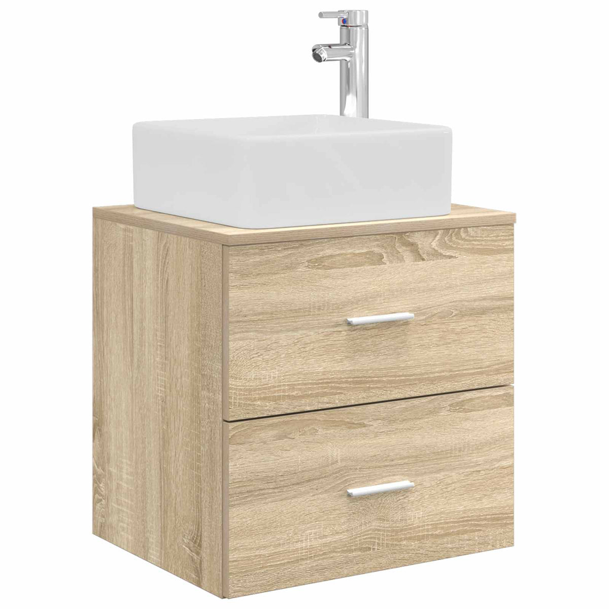 Set di mobili per il bagno 4 pz Rovere Sonoma | homemem39