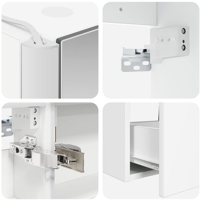 Set di mobili per il bagno 4 pz Bianco | homemem39