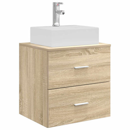 Set di mobili per il bagno 4 pz Rovere Sonoma | homemem39