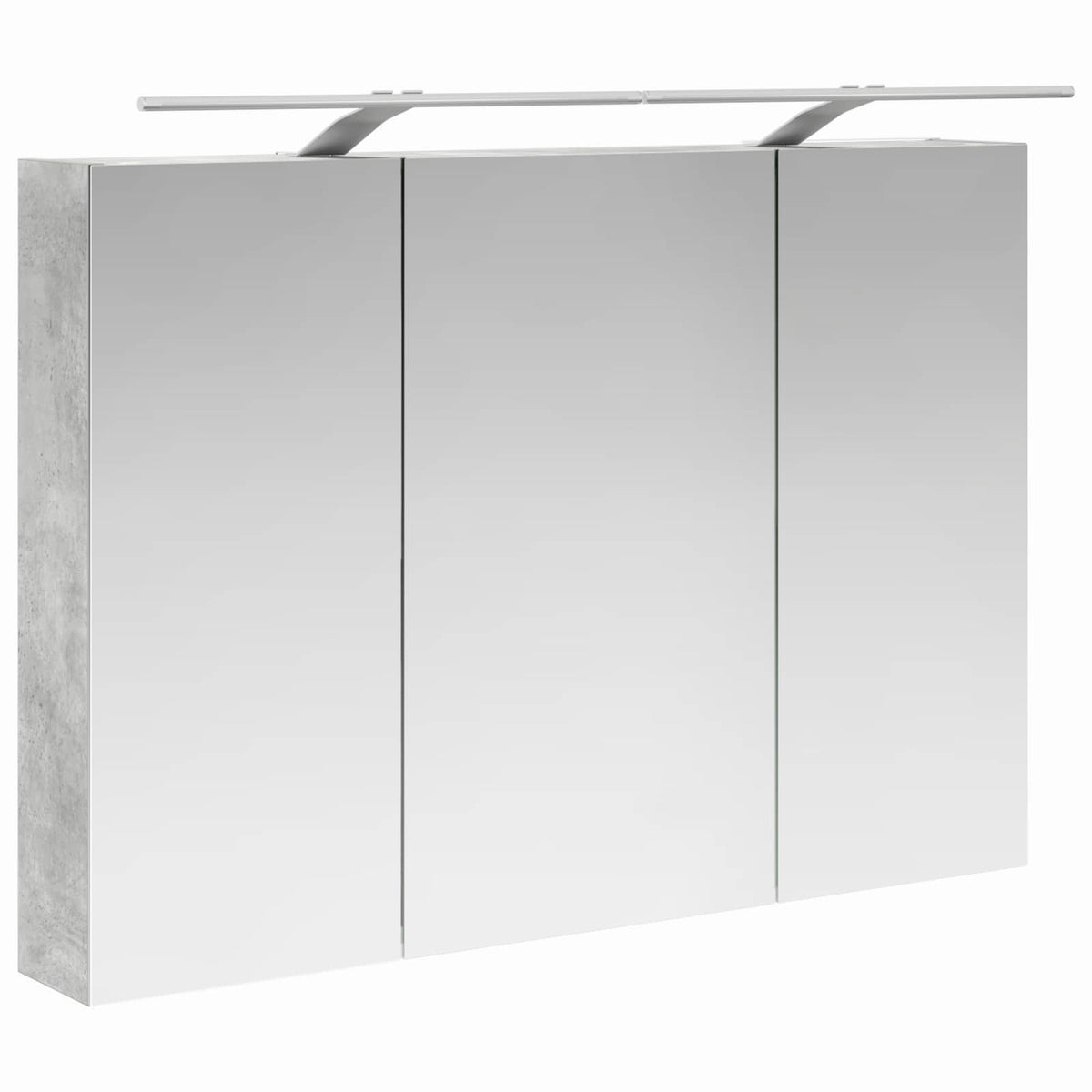 Set di mobili per il bagno 4 pz Grigio Cemento | homemem39