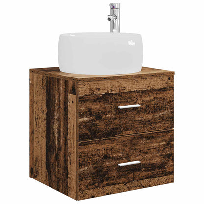 Set di mobili per il bagno 5 pz Legno antico | homemem39
