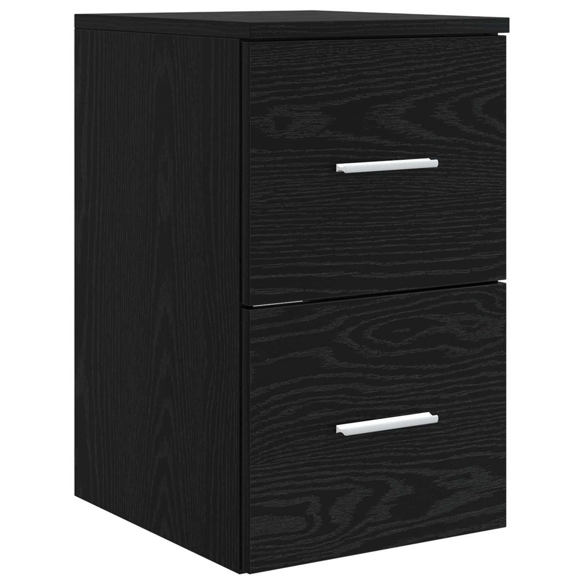 Set di mobili per il bagno 4 pz Rovere Nero | homemem39