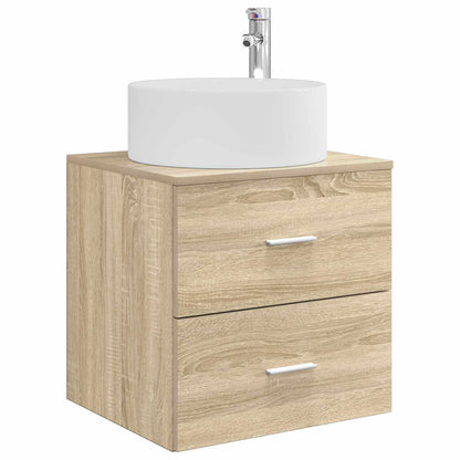 Set di mobili per il bagno 4 pz Rovere Sonoma | homemem39