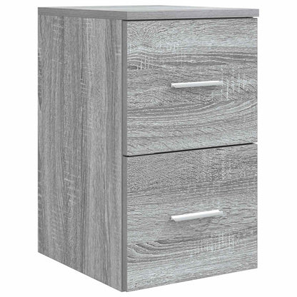 Set di mobili per il bagno 4 pz Sonoma grigio | homemem39