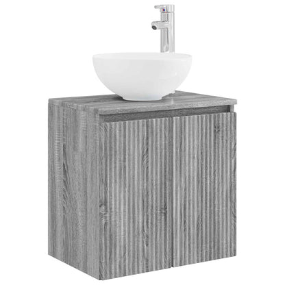 Set di mobili per il bagno 6 pz Sonoma grigio | homemem39