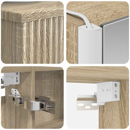 Set di mobili per il bagno 6 pz Rovere Sonoma | homemem39