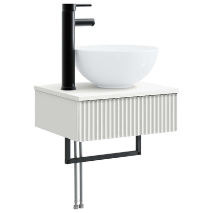 Set di mobili per il bagno 5 pz Bianco | homemem39