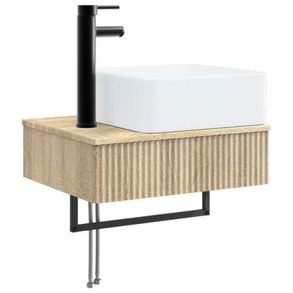 Set di mobili per il bagno 5 pz Rovere Sonoma | homemem39