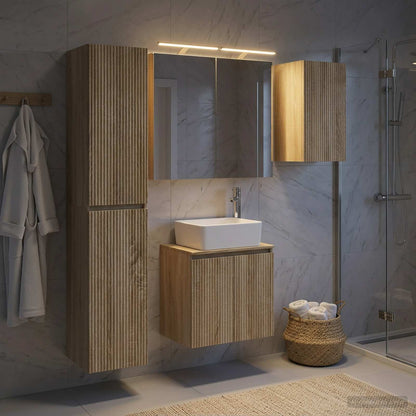 Set di Armadi da Bagno 5 pz Rovere Sonoma Legno ingegnerizzato | homemem39