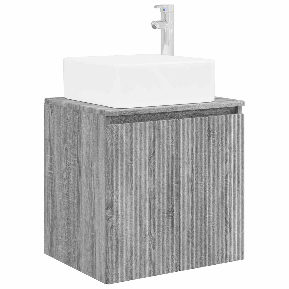 Set di Armadi da Bagno 5 pz Sonoma grigio Legno ingegnerizzato | homemem39