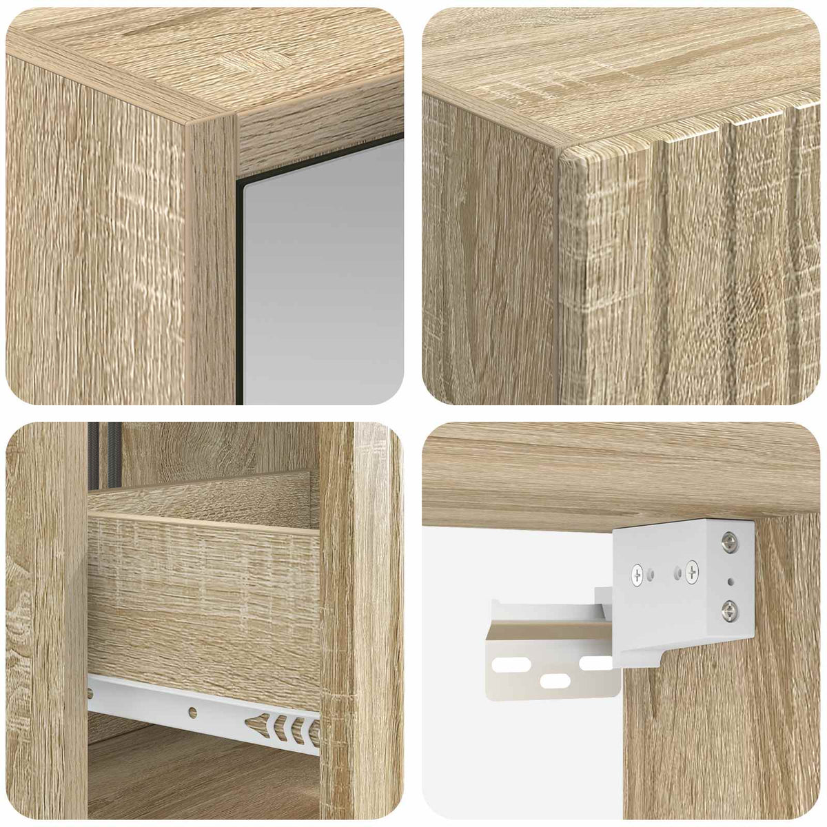Set di Armadi da Bagno 5 pz Rovere Sonoma Legno ingegnerizzato | homemem39