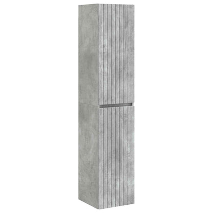 Set di Armadi da Bagno 5 pz Grigio Cemento Legno ingegnerizzato | homemem39