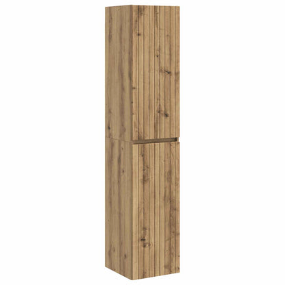 Set di Armadi da Bagno 5 pz Rovere Artigianale | homemem39