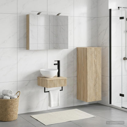Set di Armadi da Bagno 4 pz Rovere Sonoma Legno ingegnerizzato | homemem39