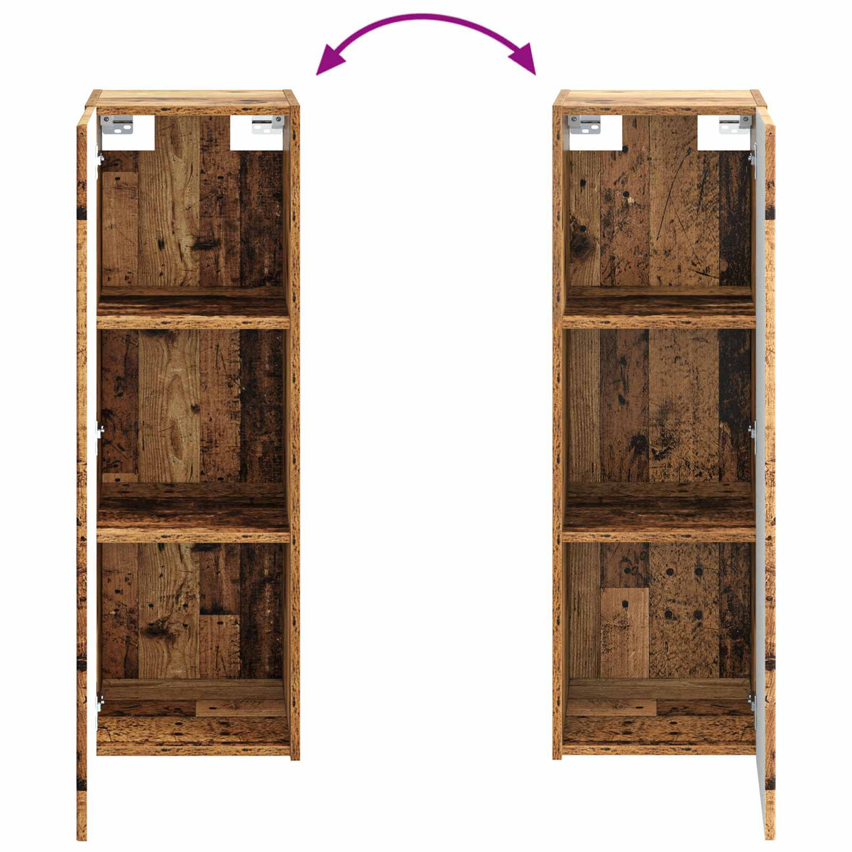 Set di Armadi da Bagno 4 pz Legno antico Legno ingegnerizzato | homemem39