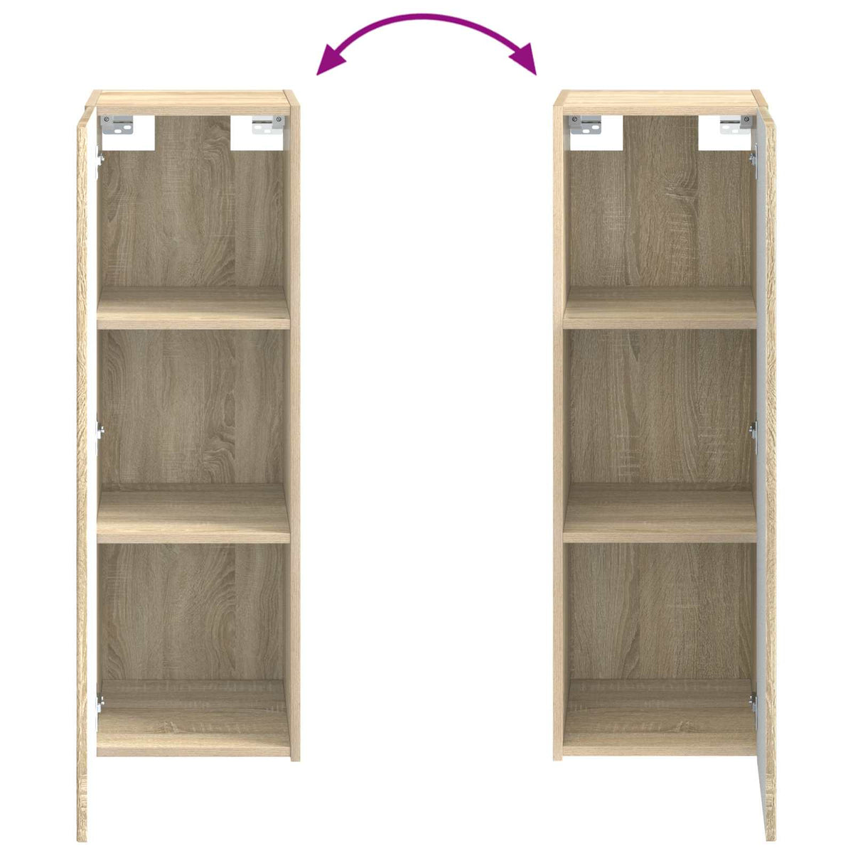 Set di Armadi da Bagno 4 pz Rovere Sonoma Legno ingegnerizzato | homemem39