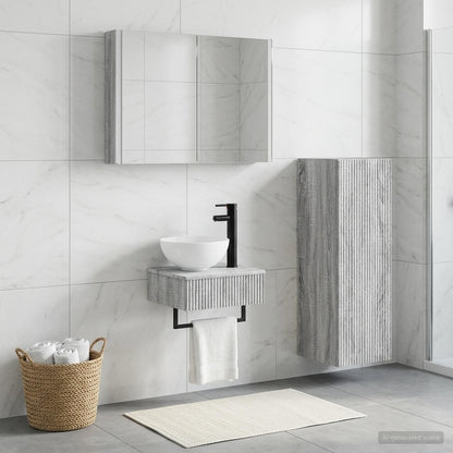 Set di Armadi da Bagno 4 pz Sonoma grigio Legno ingegnerizzato | homemem39