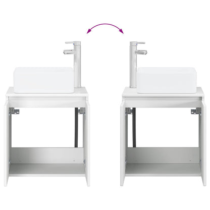 Set di mobili per il bagno 4 pz Bianco | homemem39