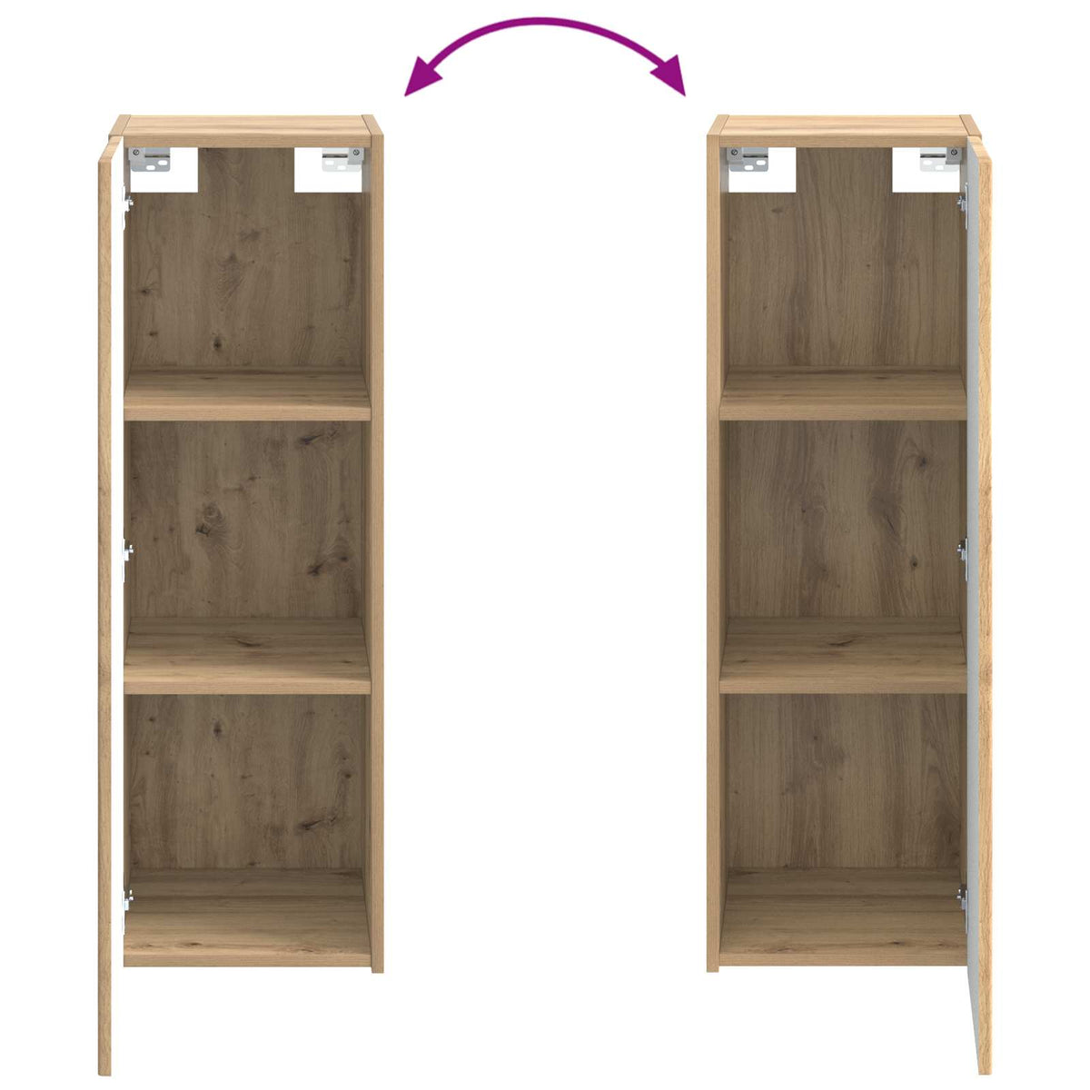Set di mobili per il bagno 4 pz Rovere Artigianale | homemem39