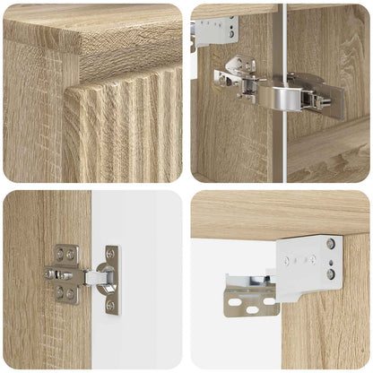 Set di mobili per il bagno 4 pz Rovere Sonoma | homemem39