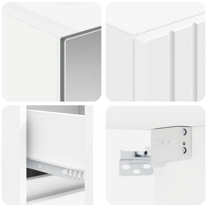 Set di mobili per il bagno 4 pz Bianco | homemem39