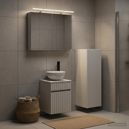Set di mobili per il bagno 4 pz Bianco