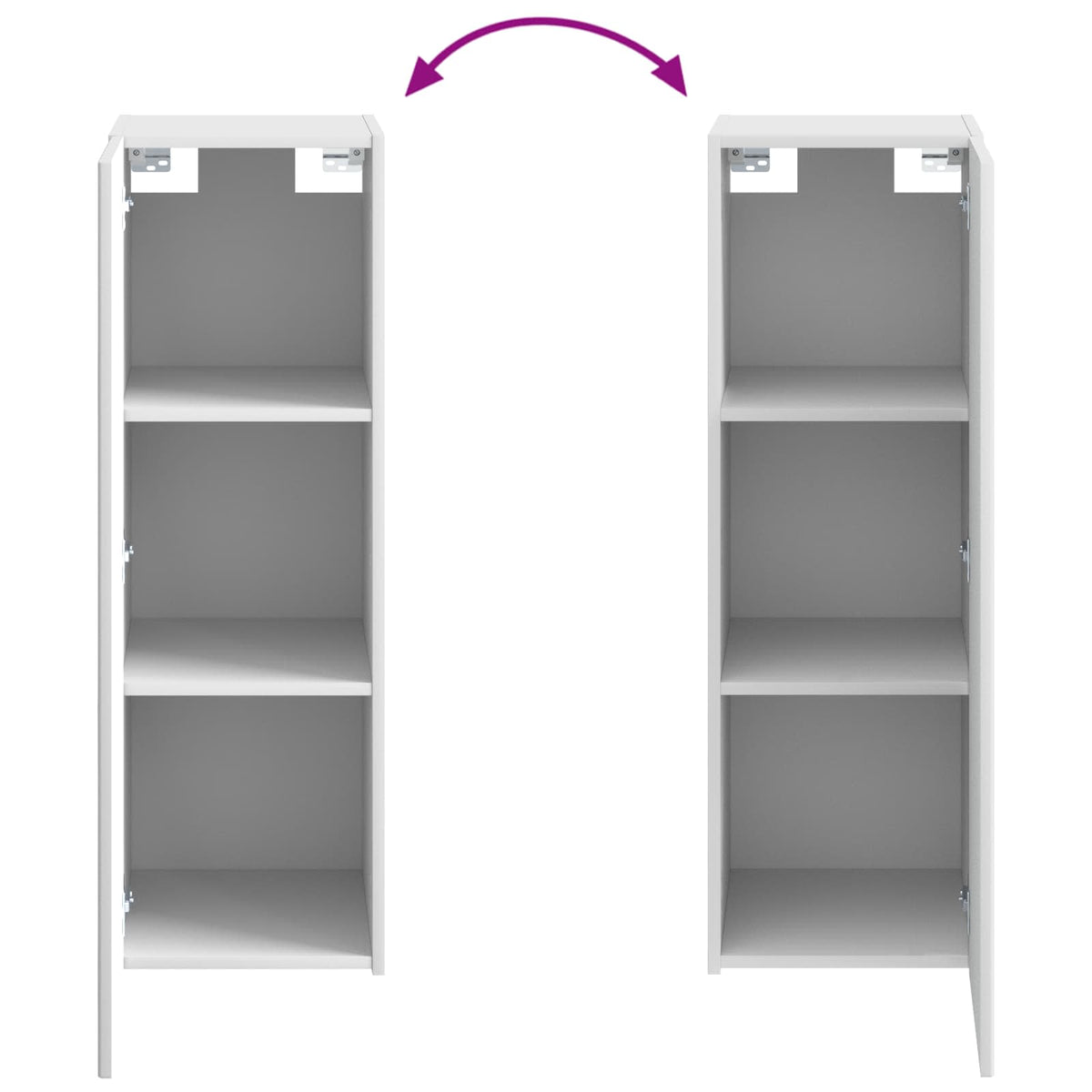 Set di mobili per il bagno 4 pz Bianco | homemem39
