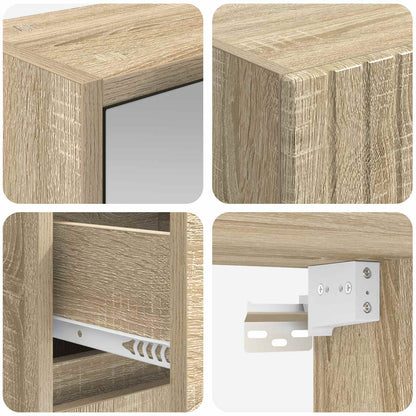 Set di mobili per il bagno 4 pz Rovere Sonoma | homemem39
