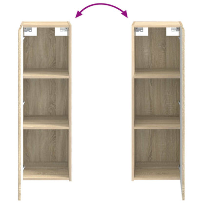 Set di mobili per il bagno 4 pz Rovere Sonoma | homemem39
