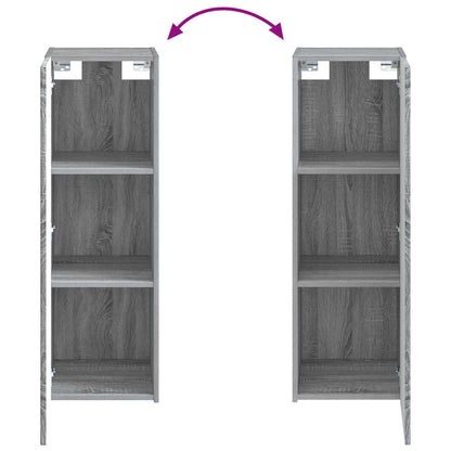 Set di mobili per il bagno 4 pz Sonoma grigio | homemem39