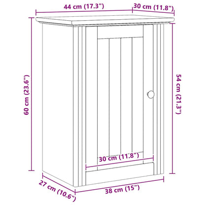 Armadio da bagno a muro BODO Marrone miele 44 x 30 x 60 cm | homemem39