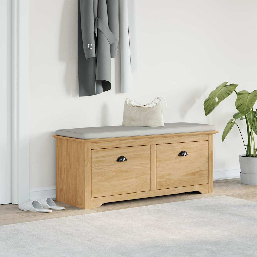 Panchina per corridoio BODO Marrone miele 118 x 40 x 50 cm | homemem39