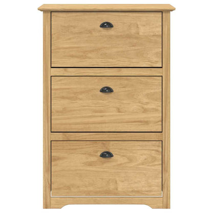 Scarpiera BODO Marrone miele 80 x 35 x 118 cm Legno multistrato | homemem39